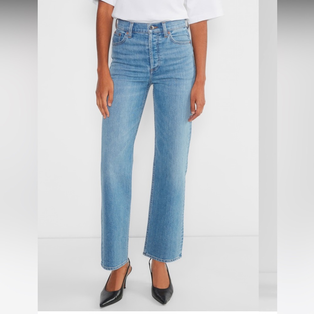 Aritzia Denim Forum The Arlo High Rise Straight 28L